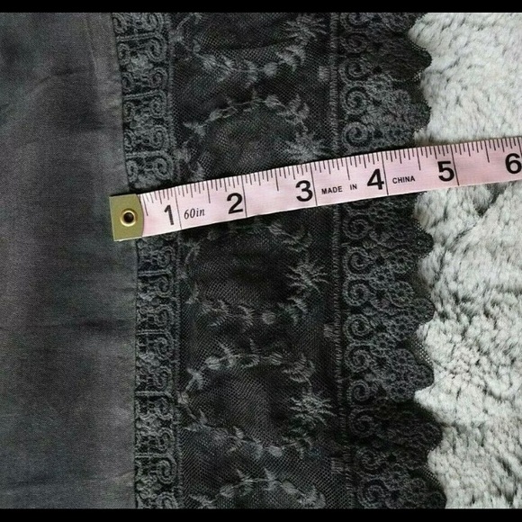 NEW Agnes & Dora Eyelet Tunic Sleeveless Gray Embroidered Lace Top-XS (0… - Picture 12 of 12